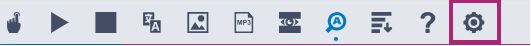 Settings icon on the ReachDeck toolbar
