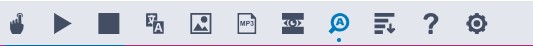 Icons on the ReachDeck toolbar